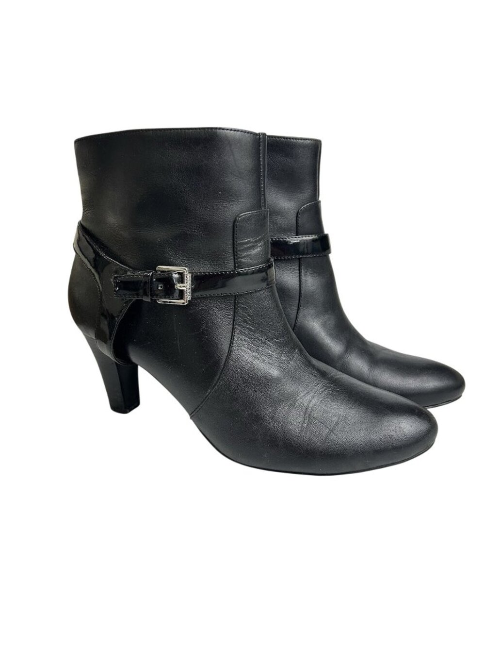 Lauren Ralph Lauren Women’s Size 10B Saida Black Leather Ankle Boots Booties